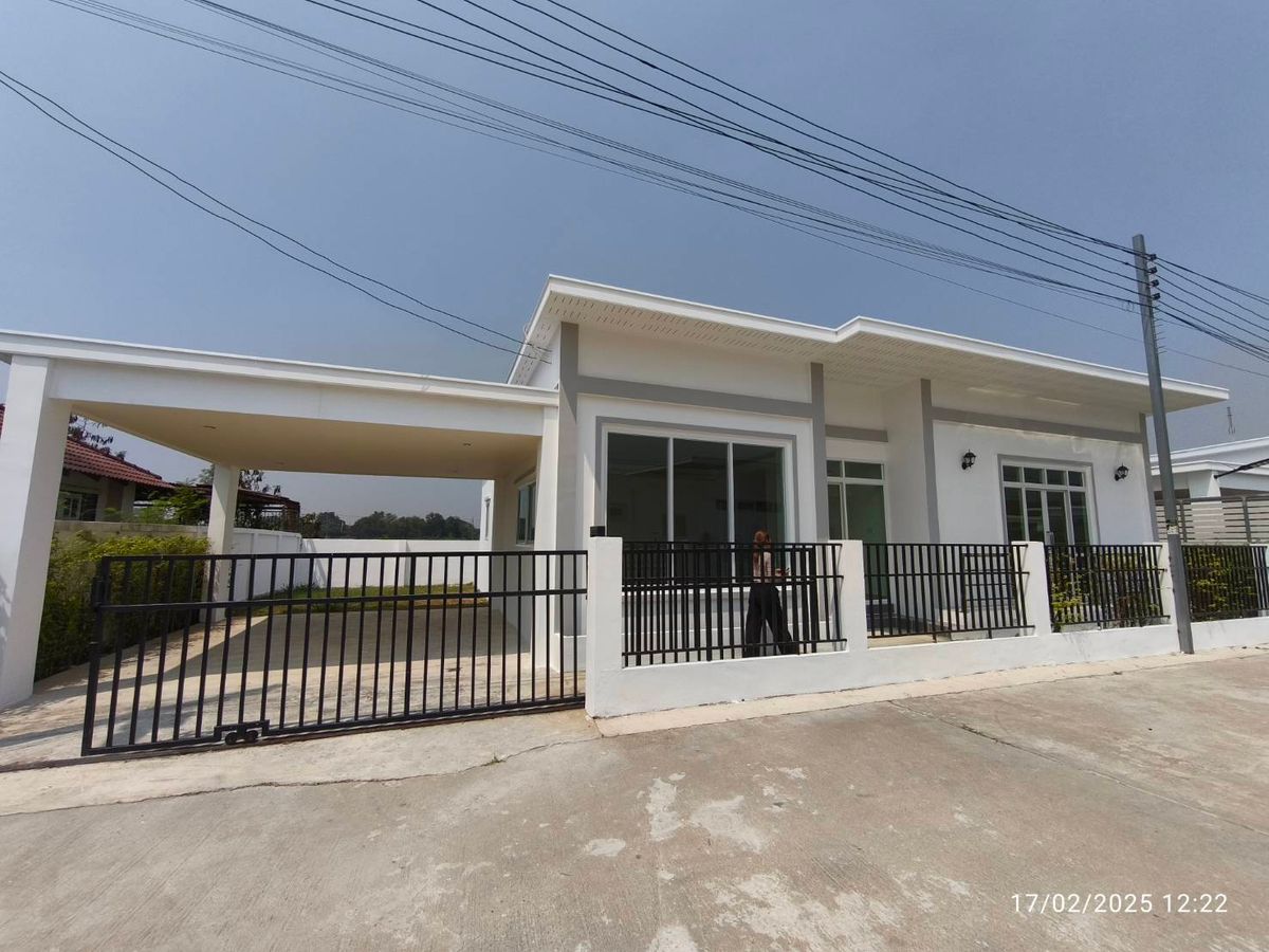 (H8005)ขายบ้านเดี่ยวชั้นเดียว สไตล์โมเดิร์น ใจกลางบ้านโป่ง ราชบุรี!