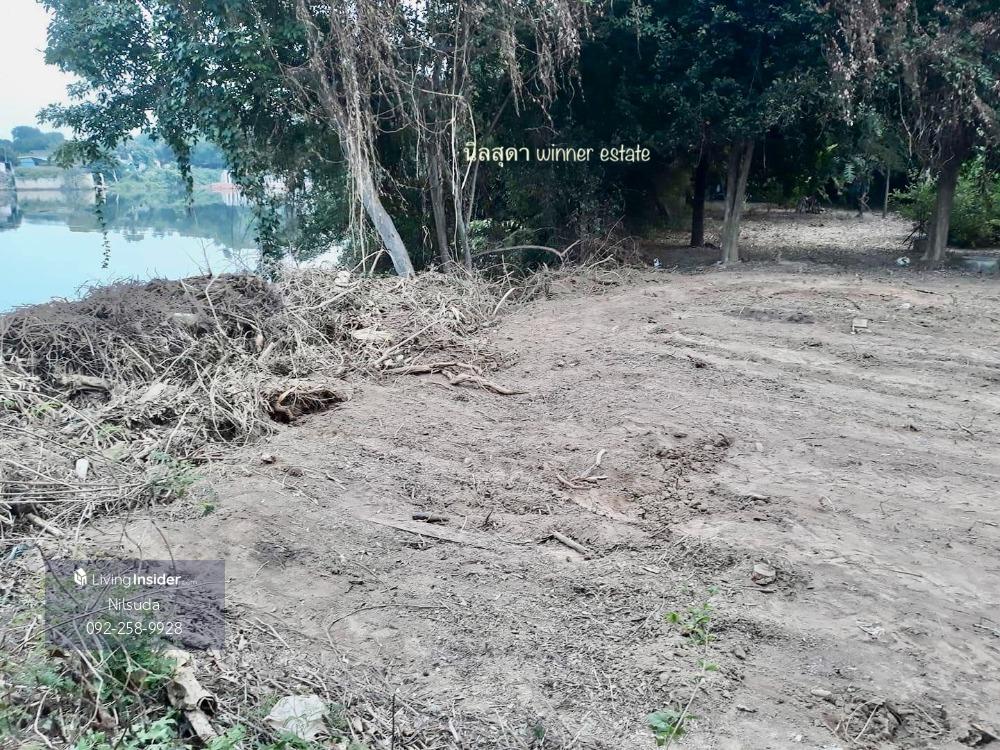 ที่ดินริมแม่น้ำแม่กลอง ราชบุรี ราคาเบาๆ 7 ล้าน หน้าติดถนน หลังติดน้ำ ข้างลำคลอง ขนาด 353 ตรว - 12