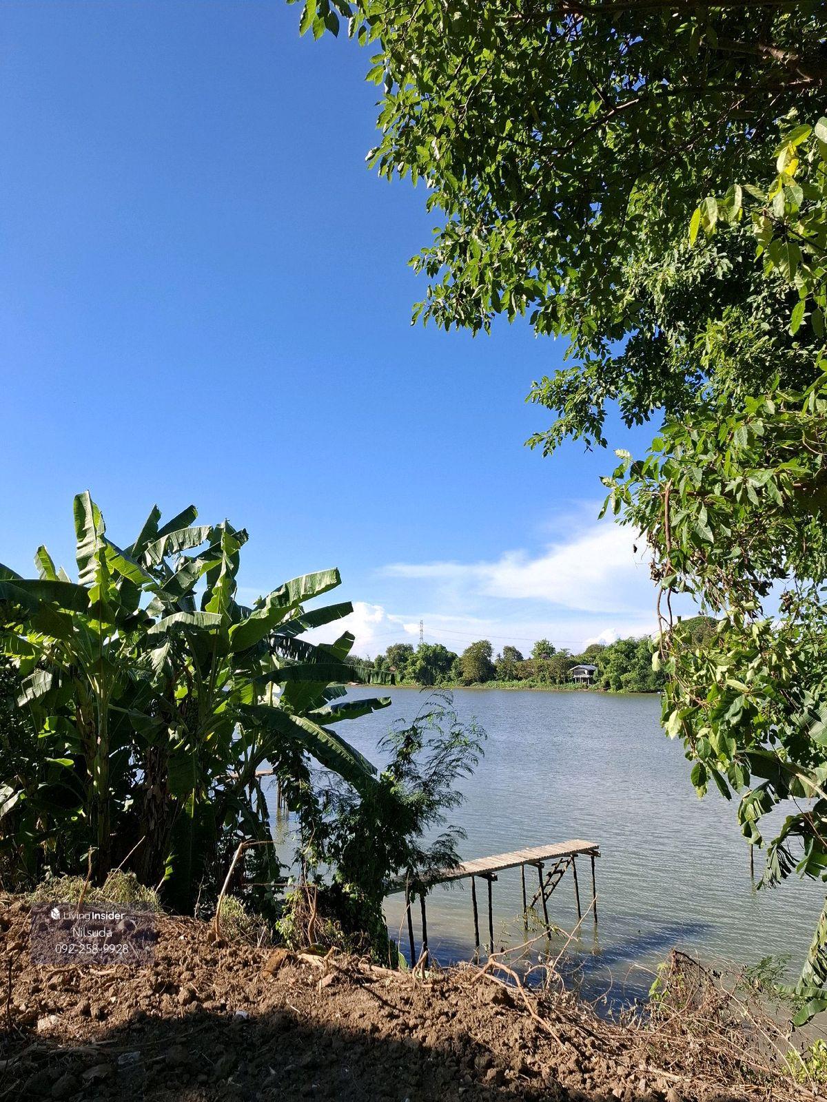 ที่ดินริมแม่น้ำแม่กลอง ราชบุรี ราคาเบาๆ 7 ล้าน หน้าติดถนน หลังติดน้ำ ข้างลำคลอง ขนาด 353 ตรว - 4